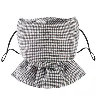 Зима Мъже Жени Защитна топла маска за лице Памучна удебелена студоустойчива Дишаща миеща се протектор за лице за колоездене