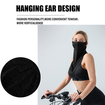 Unisex Bike Half Face Mask Ποδήλατο Αντιηλιακό Κασκόλ Καλοκαιρινό Cool Outdoor Sports Αναπνεύσιμο MTB Κάλυμμα προσώπου Ποδηλασία Αξεσουάρ