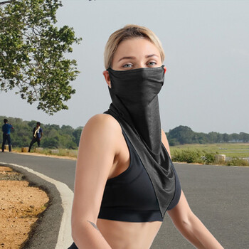 Unisex Bike Half Face Mask Ποδήλατο Αντιηλιακό Κασκόλ Καλοκαιρινό Cool Outdoor Sports Αναπνεύσιμο MTB Κάλυμμα προσώπου Ποδηλασία Αξεσουάρ