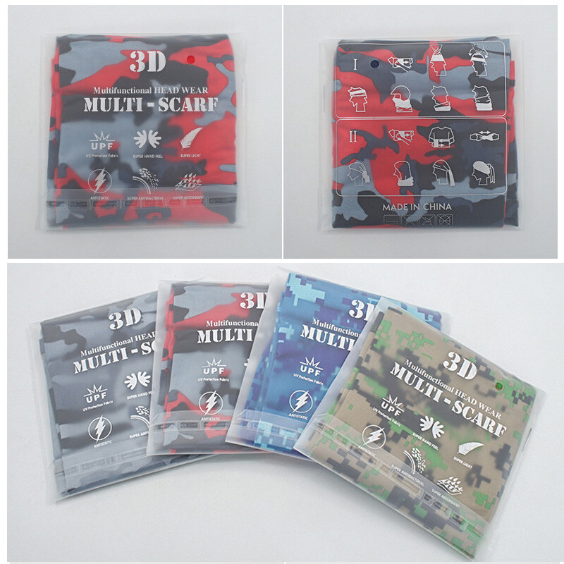 Спорт на открито Бандана Военен тръбен шал Риболов Колоездене Тактически туризъм Покривало за лице Врата Гети Половина маска Лента за глава Мъже Жени