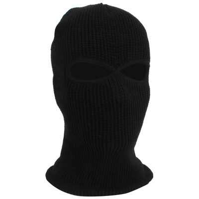 Полицейска маска с 3 дупки/Цвят на качулката Черен Police Swat Gign Raid Special Forces Airsoft Paintball Ski Snow Surf Bicycle Mask