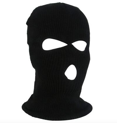 Полицейска маска с 3 дупки/Цвят на качулката Черен Police Swat Gign Raid Special Forces Airsoft Paintball Ski Snow Surf Bicycle Mask