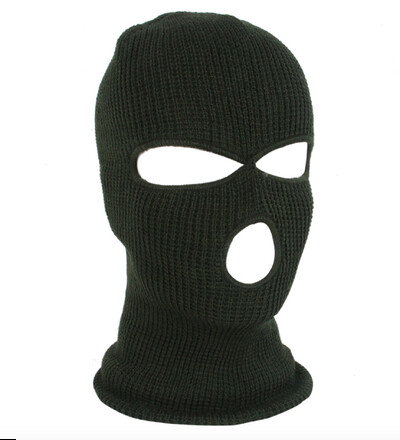 Полицейска маска с 3 дупки/Цвят на качулката Черен Police Swat Gign Raid Special Forces Airsoft Paintball Ski Snow Surf Bicycle Mask