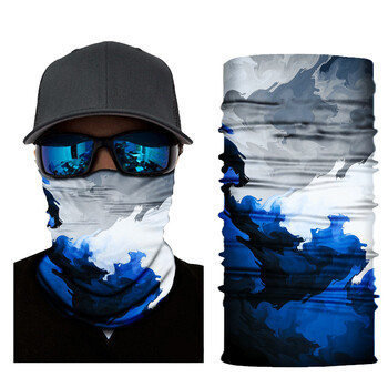 Sports Seamless Balaclava Magic Hood Outdoor Cycling Headband Mask Fishing Bib Visor Digital Print Landscape Bandana Face Mask