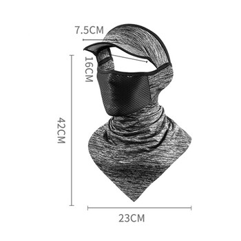 Cycling Cool Bicycle Balaclava Brim Masks for Men Summer Facemask Muff Triangle Scarf Accessories