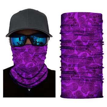 Paisley Seamless Magic Αντηλιακό Κεφαλοθήκη Λαιμού Γκέτα Balaclava Headband Σωλήνας ψαρέματος ποδηλασίας Ασπίδα προσώπου Ανδρικά γυναικεία κασκόλ