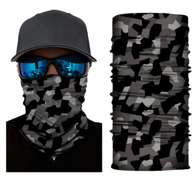 Többfunkciós terepszínű lovaglás sál Bandanas kültéri sport büfé maszk Arcvédő Camo fejfedő Vadász Bandana nyakszárvédő