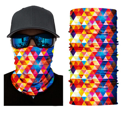 Horgászsál Geometria Bandana Neck Warmer Shield Face Vadászmaszk Sport fejpánt a Head Foulard Moto Fejfedők Kerékpáros kerékpáron