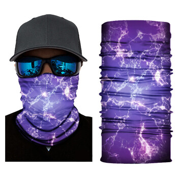 Πολύχρωμο τοπίο με έναστρο μοτίβο μαλλιά Bandana Galaxy Sky Printed Γυναίκες Camping Travel Κασκόλ λαιμού Άνδρες Running Headband Gaiter