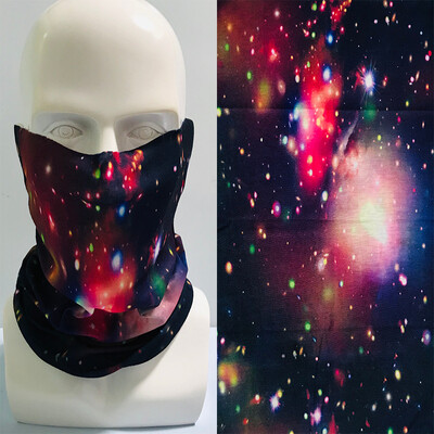 Цветен пейзаж звездна шарка Бандана за коса Galaxy Sky Printed Жени Къмпинг Пътуване Шал за врата Мъже Бягаща лента за глава Гети