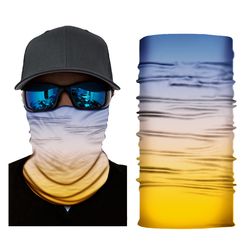 Градиентна лента за глава Rainbow Bandana Neck Cover Boho Tube Seamless Wrap Scarf Multi-use Balaclava Fishing Headwear Unisex Adult