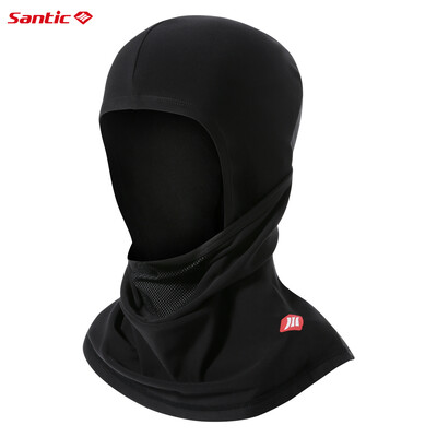 Santic Велосипедни шапки за мъже Зима на открито Ветроустойчиво оборудване за велосипеди Удължена защита на врата Термо руно Спортни маски за лице