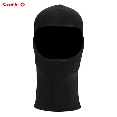 Santic Велосипедни шапки за мъже Зима на открито Ветроустойчиво оборудване за велосипеди Удължена защита на врата Термо руно Спортни маски за лице