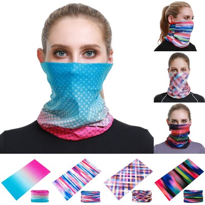 Măști de biciclete cu design cu dungi colorate pentru bărbați, femei, bandă pentru sport în aer liber Balaclava pentru ciclism Bandana pentru gâtul moto eșarfă