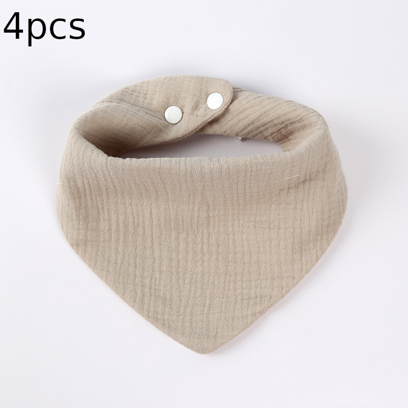 Трансгранични бебешки слюнчени салфетки, лигавници от чиста памучна марля, бебешки консумативи, деца, новородени и малки деца, супер меки триъгълни кърпи