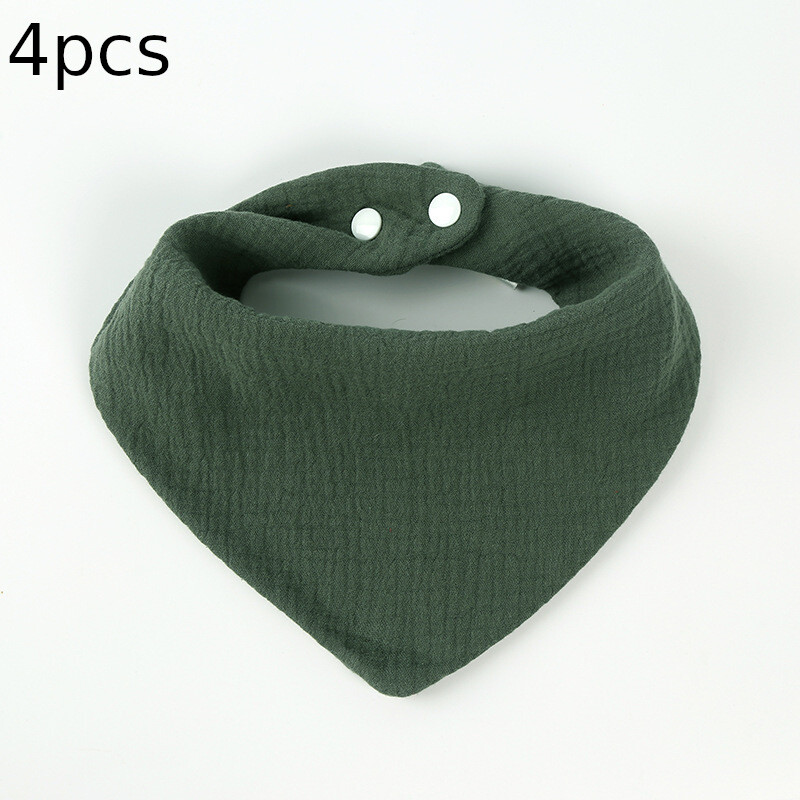 Трансгранични бебешки слюнчени салфетки, лигавници от чиста памучна марля, бебешки консумативи, деца, новородени и малки деца, супер меки триъгълни кърпи