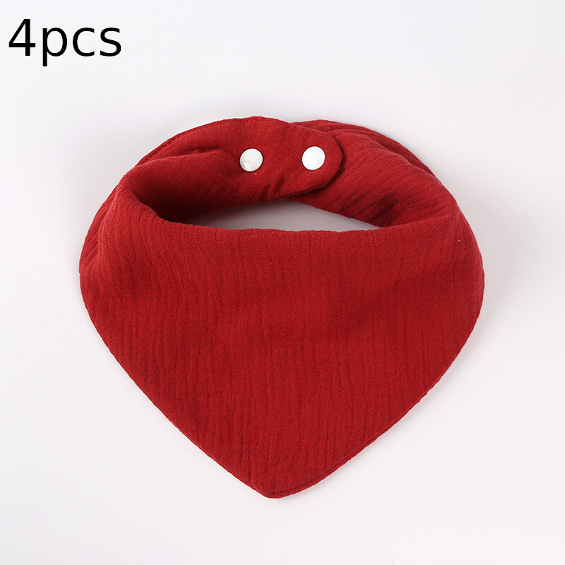 Трансгранични бебешки слюнчени салфетки, лигавници от чиста памучна марля, бебешки консумативи, деца, новородени и малки деца, супер меки триъгълни кърпи