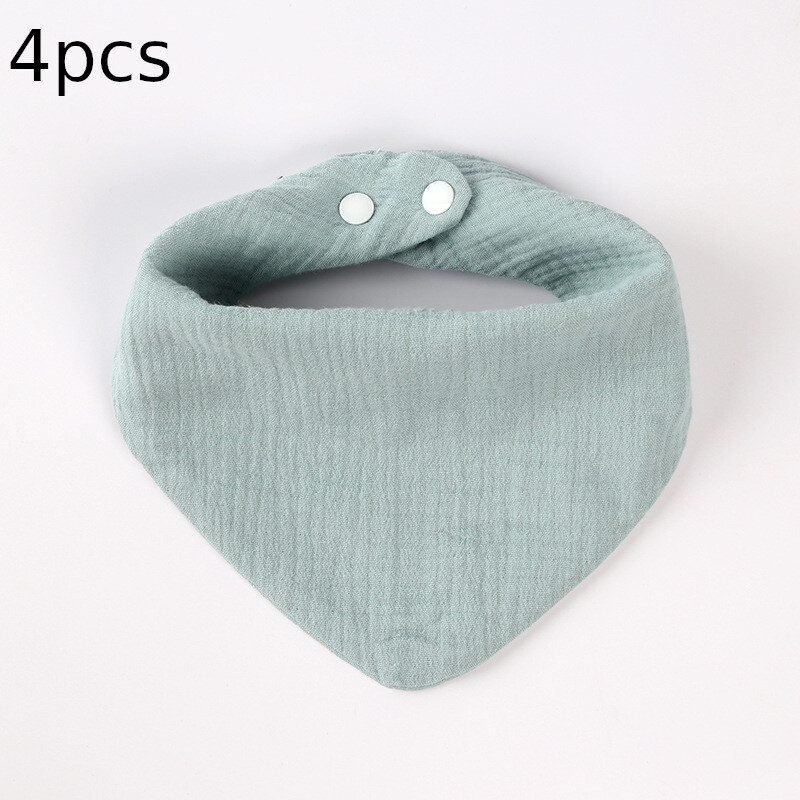 Трансгранични бебешки слюнчени салфетки, лигавници от чиста памучна марля, бебешки консумативи, деца, новородени и малки деца, супер меки триъгълни кърпи