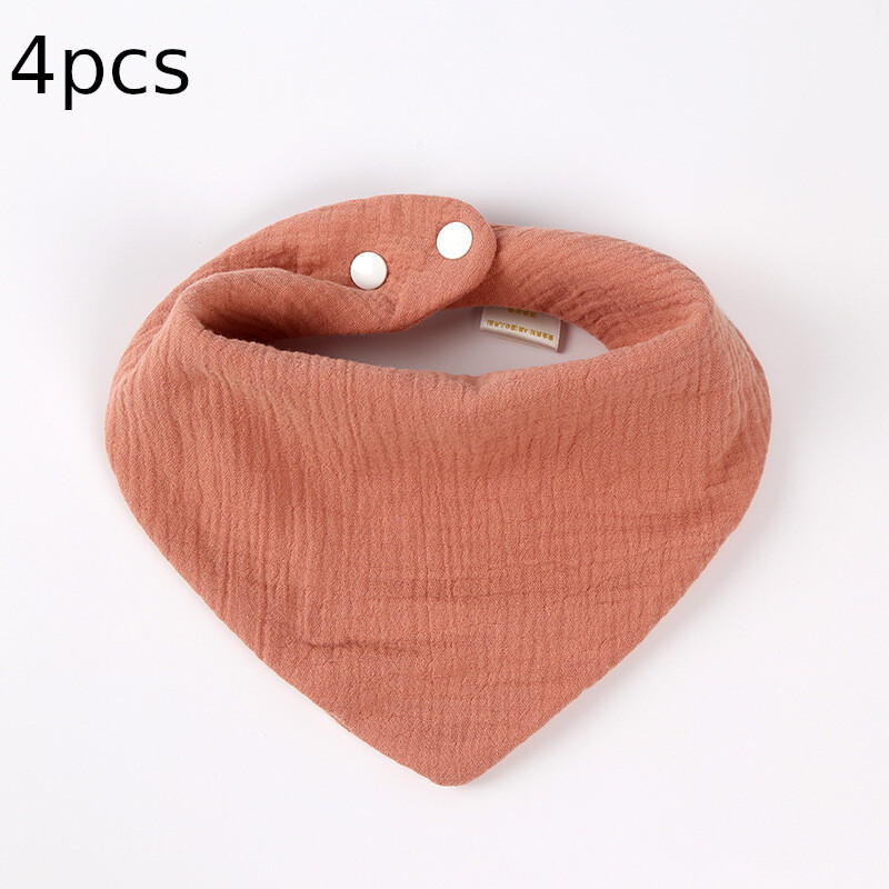 Трансгранични бебешки слюнчени салфетки, лигавници от чиста памучна марля, бебешки консумативи, деца, новородени и малки деца, супер меки триъгълни кърпи