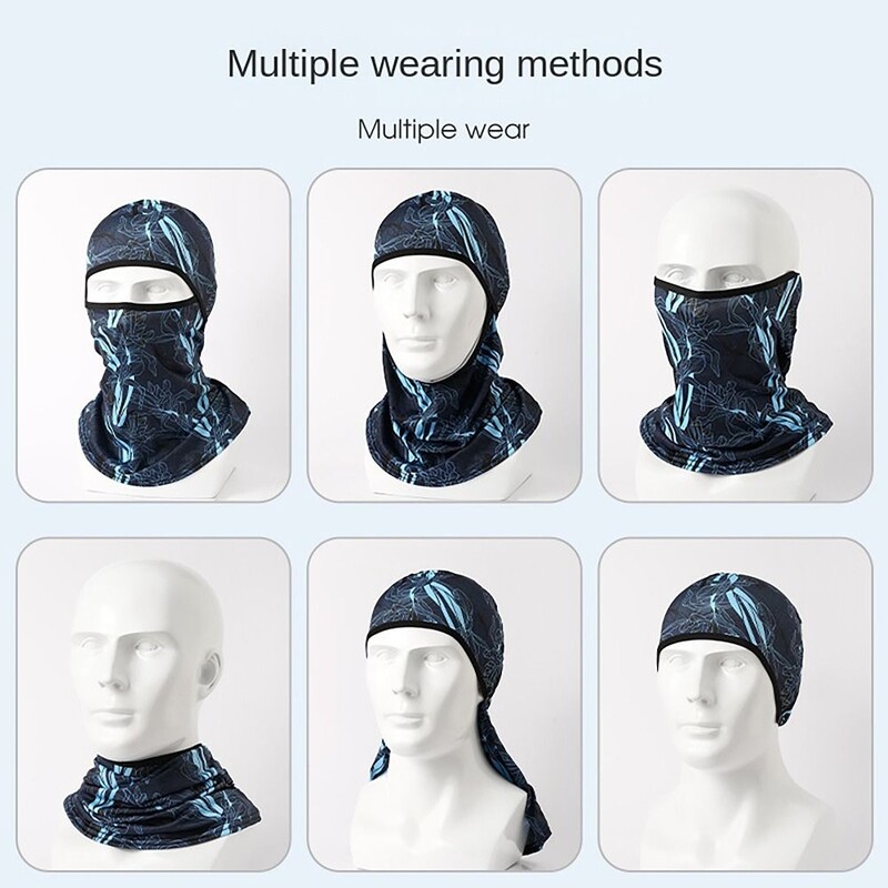 Слънцезащита Колоездене Балаклава Охлаждаща врата Шлем Подплата Шапки Покривало за лице Туристически шалове Шалове Шапки Балаклава Маска за лице Спорт