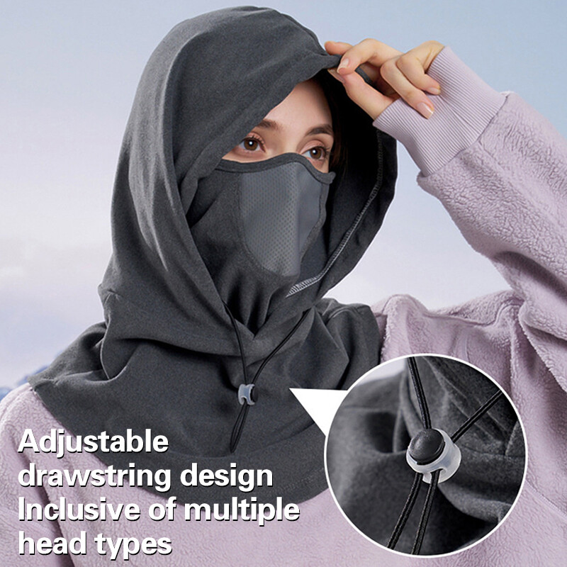 Шапка Шал Комбинирана ветроустойчива шапка за колоездене с преден капак За слънцезащитен крем Защита от прах Унисекс плетена шапка за къмпинг на открито