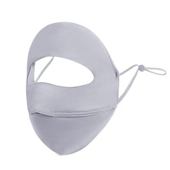 Summer Full Cover Face Mask Αντηλιακή Μάσκα Ice Silk Uv Protection Breathable Face Shield Sunshade Cycling