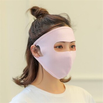 Ice Silk UV Protection Mask Fashion Full Face Breathable Sun Protection Mask Λεπτό αντηλιακό κάλυμμα προσώπου Ποδηλασία εξωτερικού χώρου