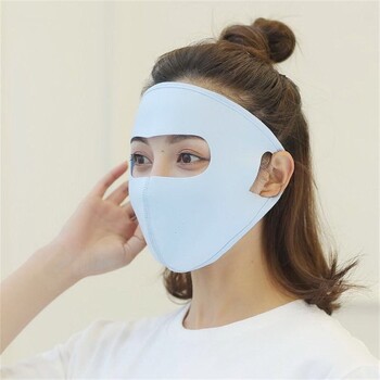 Ice Silk UV Protection Mask Fashion Full Face Breathable Sun Protection Mask Λεπτό αντηλιακό κάλυμμα προσώπου Ποδηλασία εξωτερικού χώρου