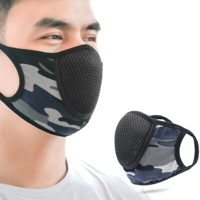 Sport Arcmaszk Anti Smog Sport Arcmaszk szűrővel Aktív szén Szennyezésgátló Légáteresztő Futó Kerékpáros Maszk Újrafelhasználható