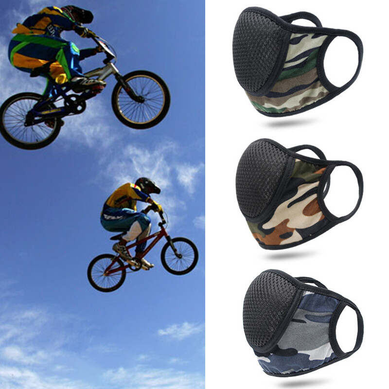 Спортна маска за лице против смог Спортна маска за лице с филтър Активен въглен против замърсяване Дишаща маска за бягане Колоездене Многократна употреба