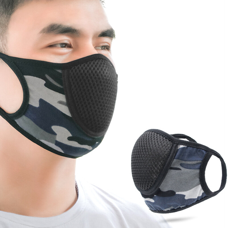 Спортна маска за лице против смог Спортна маска за лице с филтър Активен въглен против замърсяване Дишаща маска за бягане Колоездене Многократна употреба