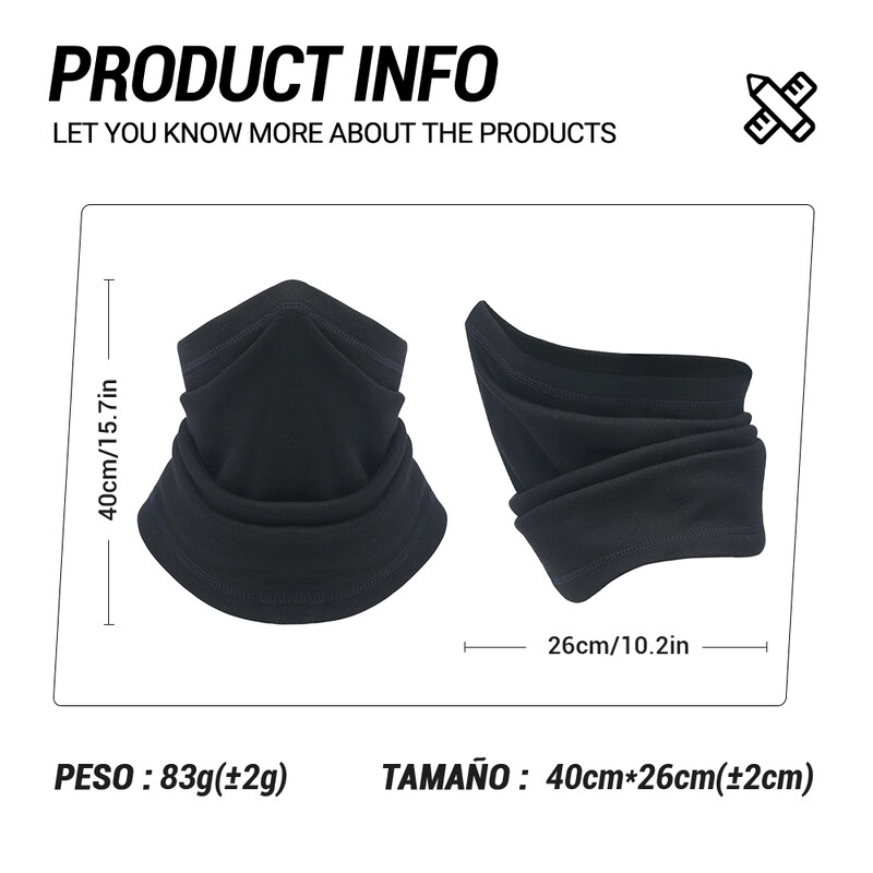 Зимна маска Спортна бандана за бягане Кадифе Термо затопляне за врата Ски Туризъм Колоездене Каране Сноуборд Шал Ветроустойчива шапка