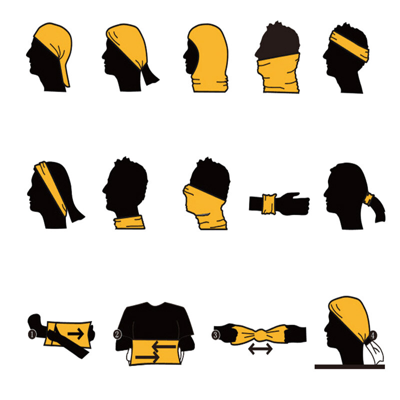 Копринен шал Унисекс магически шал Спорт на открито Велосипед Лента за глава Велосипед Колоездене Балаклава Тръба за врата Топли бандани за каране Маска за лице