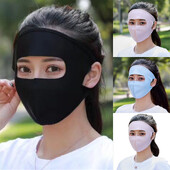 Mască integrală de exterior unisex în 5 culori, reutilizabilă, din mătase de gheață, anti-virus, rezistentă la praf, respirabilă Mască anti-UV pentru ciclism și drumeții