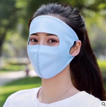 5-χρωμη Unisex Outdoor Mask Full Face Επαναχρησιμοποιήσιμη Ice Silk Anti-Virus Dust-proof Breathable Mask Cycling and Hiking Anti-UV Mask