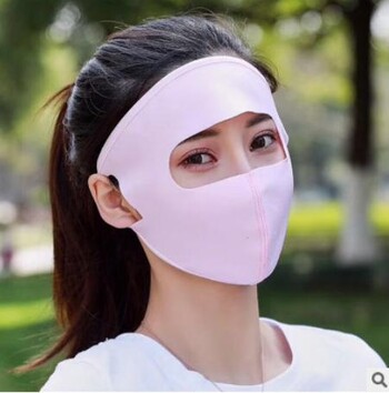 5-χρωμη Unisex Outdoor Mask Full Face Επαναχρησιμοποιήσιμη Ice Silk Anti-Virus Dust-proof Breathable Mask Cycling and Hiking Anti-UV Mask