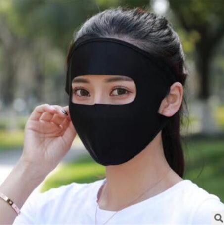 5-цветна унисекс външна маска за цялото лице за многократна употреба Ice Silk Anti-Virus Прахоустойчива дишаща маска Колоездене и туризъм Anti-UV маска