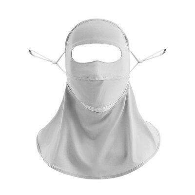 Лятна слънцезащитна маска, анти-UV маска със сенник, уголемен предпазител за врата, дишаща, бързосъхнеща маска за лице