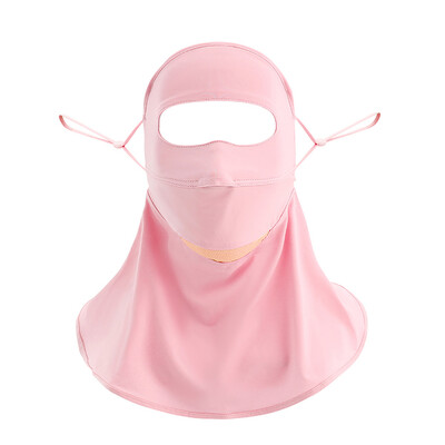 Лятна слънцезащитна маска, анти-UV маска със сенник, уголемен предпазител за врата, дишаща, бързосъхнеща маска за лице