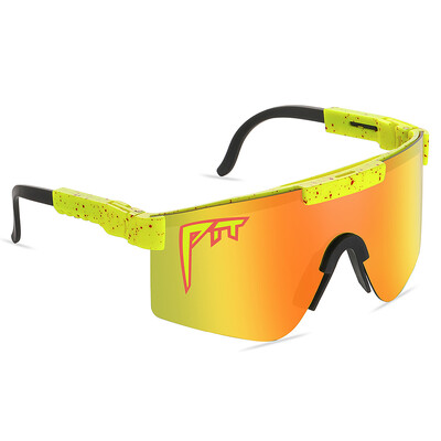 Pitt Viper Riding Napszemüveg Anti VU400 Színes True Film Lens Outdoor Sports Napszemüveg Tükörtáskával és lábakkal, P nélkül