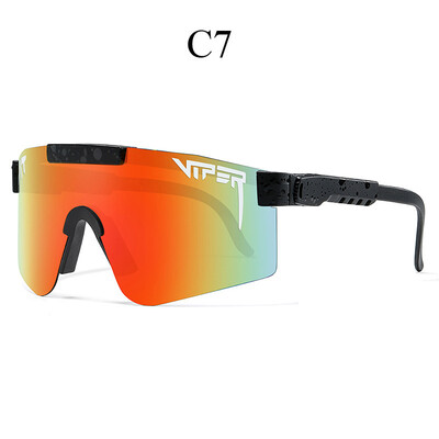 Pitt Viper Riding Napszemüveg Anti VU400 Színes True Film Lens Outdoor Sports Napszemüveg Tükörtáskával és lábakkal, P nélkül