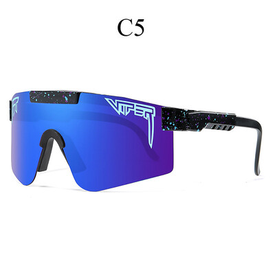 Pitt Viper Riding Napszemüveg Anti VU400 Színes True Film Lens Outdoor Sports Napszemüveg Tükörtáskával és lábakkal, P nélkül