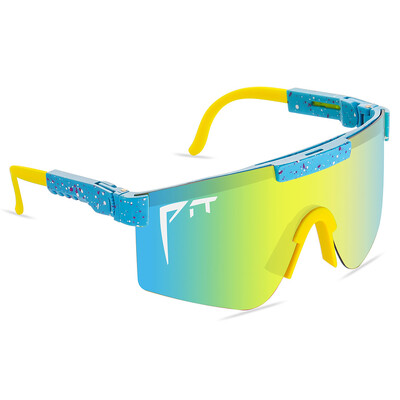 Pitt Viper Riding Napszemüveg Anti VU400 Színes True Film Lens Outdoor Sports Napszemüveg Tükörtáskával és lábakkal, P nélkül