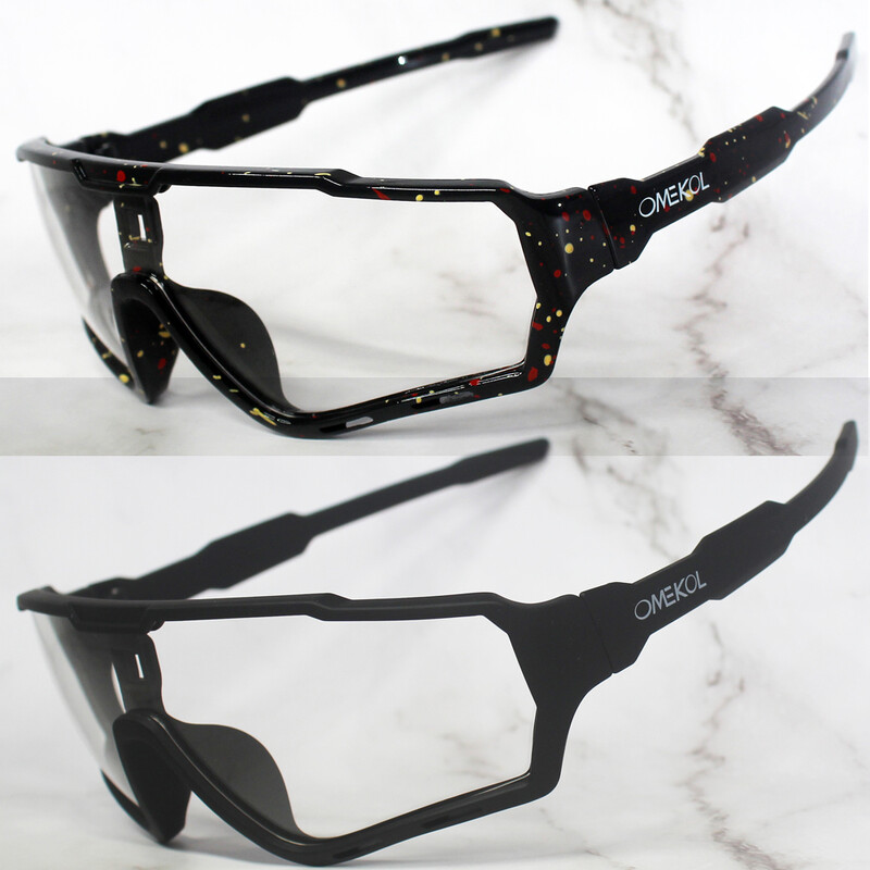 2 чифта нови мъжки жени Mtb фотохромни велосипедни очила Велосипедни слънчеви очила Спортни бейзболни слънчеви очила Очила за колоездене