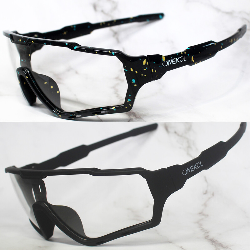 2 чифта нови мъжки жени Mtb фотохромни велосипедни очила Велосипедни слънчеви очила Спортни бейзболни слънчеви очила Очила за колоездене