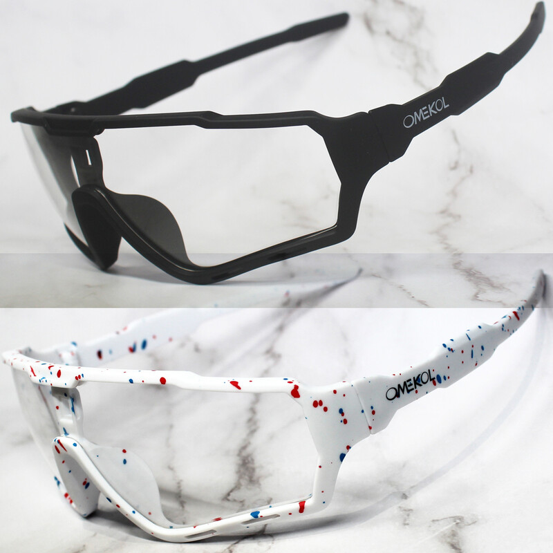 2 чифта нови мъжки жени Mtb фотохромни велосипедни очила Велосипедни слънчеви очила Спортни бейзболни слънчеви очила Очила за колоездене
