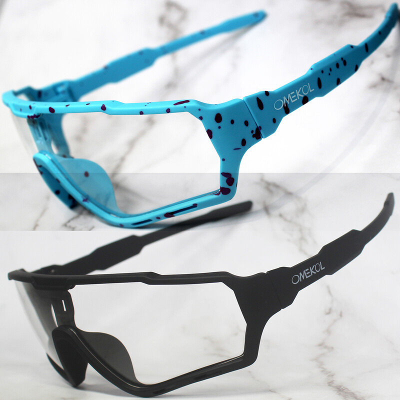 2 чифта нови мъжки жени Mtb фотохромни велосипедни очила Велосипедни слънчеви очила Спортни бейзболни слънчеви очила Очила за колоездене