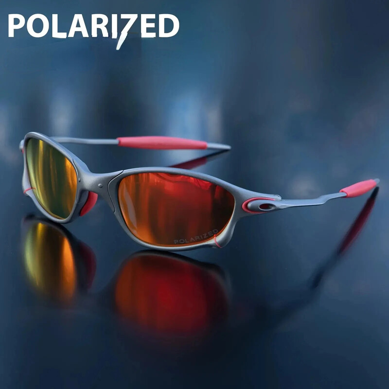 MTB мъжки поляризирани слънчеви очила Очила за колоездене UV400 Слънчеви очила за риболов Метални велосипедни очила Очила за колоездене Очила за каране D4-3