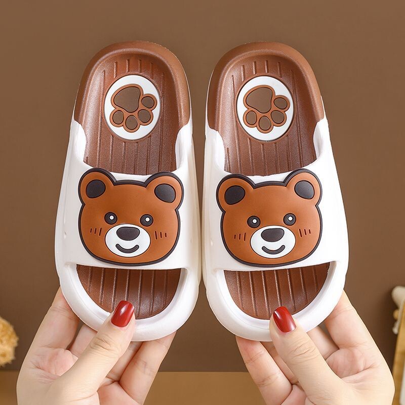 Laste sandaalid suvekodu vann siseruumides animatsioon beebi lapsed tüdrukud pehme põhjaga libisemisvastane uus armas printsess