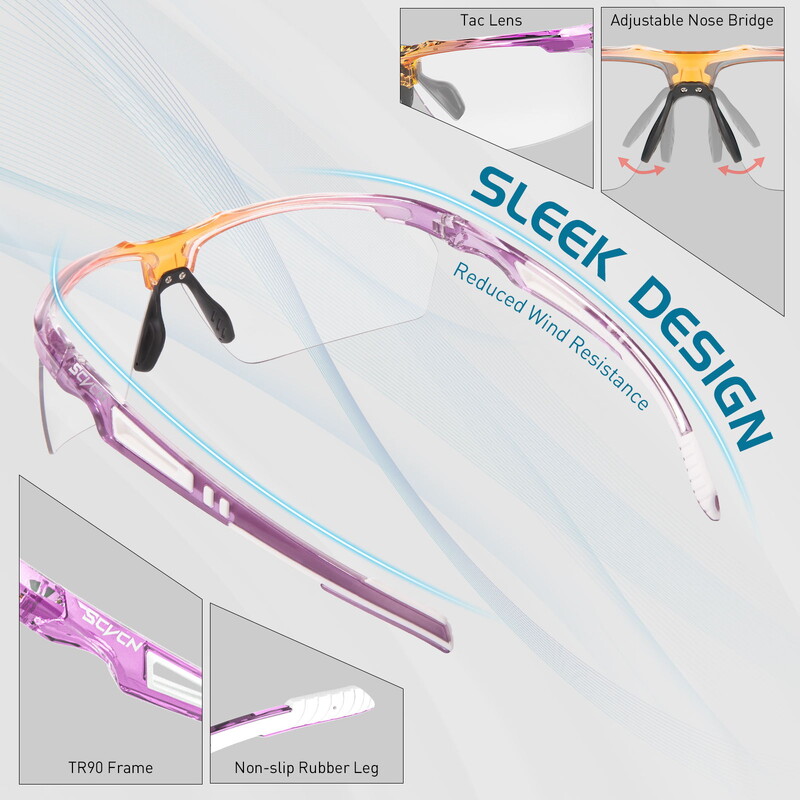 Scvcn леки фотохромни очила за колоездене, защитни прозрачни предпазни очила за стрелба, мъже, жени, слънчеви очила за спорт на открито